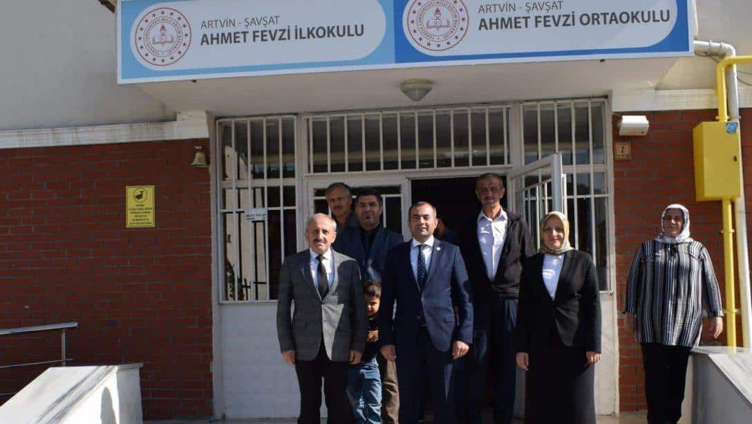 İlçemiz Kaymakamı Bayram Köse Ahmet Fevzi İlkokul ve Ortaokulunu Zİyaret Etti.